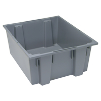 Contenants Stack & Nest, 10" x 23,5" x 19,5", Gris Industrial Sales