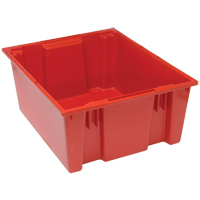 Contenants Stack & Nest, 10" x 23,5" x 19,5", Rouge Industrial Sales