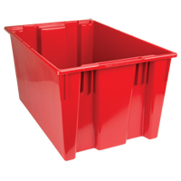 Contenants Stack & Nest, 15" x 29,5" x 19,5", Rouge Industrial Sales