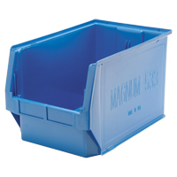 Giant Stacking Containers, 12.375" W x 19.75" D x 11.875" H, Blue Industrial Sales