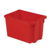 Polylewton Stack-N-Nest&reg; Containers, 12.1" x 19.4" x 12.9", Red Industrial Sales
