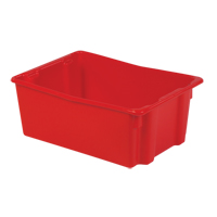 Polylewton Stack-N-Nest&reg; Containers, 10.5" x 26.1" x 18.7", Red Industrial Sales