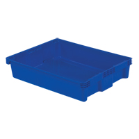Polylewton Stack-N-Nest&reg; Containers, 6.1" x 29.6" x 22.4", Blue Industrial Sales