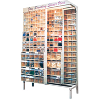Free Standing Slider System, 48" W x 18" D x 77" H, 56 Bins Industrial Sales