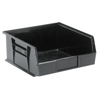 Ultra Stack & Hang Bin, 11" W x 5" H x 10-7/8" D, Black Industrial Sales
