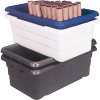 Cross Stack Bins, 16" W x 25.125" D x 8.5" H, Grey Industrial Sales