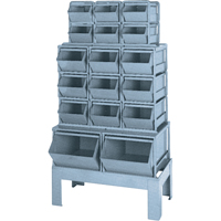 Combinaisons de bacs &agrave; assembler, Cap. 1000 lb, 33-1/2" la x 19 1/2" p x 54-1/4" h, Bleu Industrial Sales