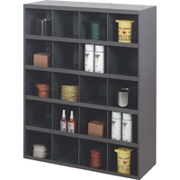 Armoires pour bacs de rangement, Acier, 20 tiroirs, 33-3/4" x 12" x 42", Gris Industrial Sales