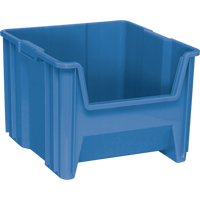 Giant Stacking Containers, 16.5" W x 17.5" D x 12.5" H, Blue Industrial Sales