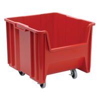 Mobile Giant Stack Container, 12-1/2" H x 16-1/2" W x 17-1/2" D, 250 lbs. Capacity, Red Industrial Sales
