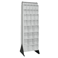 Tip-Out Bins Stand, 23-5/8" W x 16" D x 75" H, 72 Drawers Industrial Sales