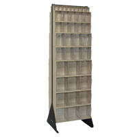 Tip-Out Bins Stand, 23-5/8" W x 16" D x 75" H, 72 Drawers Industrial Sales