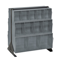 Tip-Out Bins Stand, 23-5/8" W x 16" D x 28" H, 24 Drawers Industrial Sales