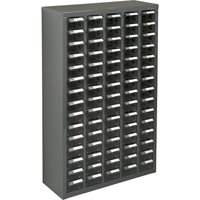 Casiers pour pi&egrave;ces KPC-600, Acier galvanis&eacute;, 75 tiroirs, 23-1/10" x 8-7/10" x 36-9/10", Gris Industrial Sales