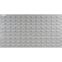 Metal Louvered Panel Bin Support Rack, 32 Bins, 36" W x 1/8" D x 19" H Industrial Sales