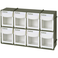 Heavy-Duty Tilt Bin, 11-3/4" W x 2-3/4" D x 7-7/8" H, 8 Drawers Industrial Sales