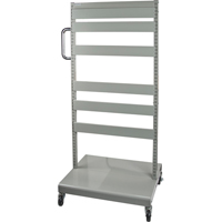 Mobile Tilt Bin Rack - Cart Only, Double-sided, 26-1/4" W x 22" D x 57-1/2" H Industrial Sales