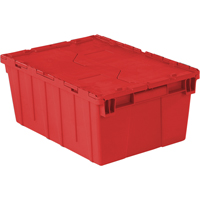 Contenants de distribution Flipak en plastique poly&eacute;thyl&egrave;ne (PE), 21,9" x 15,2" x 9,3", Rouge Industrial Sales