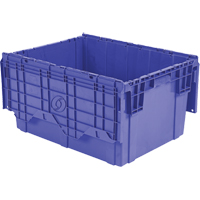 Contenants de distribution Flipak en plastique poly&eacute;thyl&egrave;ne (PE), 27,9" x 20,9" x 15,2", Bleu Industrial Sales