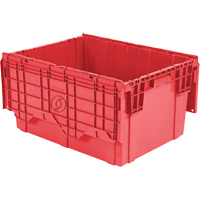 Contenants de distribution Flipak en plastique poly&eacute;thyl&egrave;ne (PE), 27,9" x 20,9" x 15,2", Rouge Industrial Sales