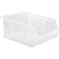 Clear-View Ultra Stack & Hang Bin, 8-1/4" W x 6" H x 13-5/8" D, Clear Industrial Sales