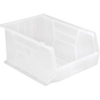 Clear-View Ultra Stack & Hang Bin, 11" W x 8" H x 16" D, Clear Industrial Sales