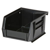 Stack & Hang Bin, 4-1/8" W x 3" H x 5-3/8" D, Black Industrial Sales