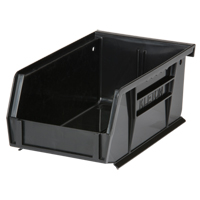 Stack & Hang Bin, 4-1/8" W x 3" H x 7-3/8" D, Black Industrial Sales
