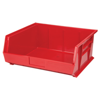 Stack & Hang Bin, 16-1/2" W x 7" H x 14-3/4" D, Red Industrial Sales
