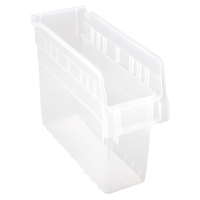 Bacs pour &eacute;tag&egrave;re Store-Max, 4-3/8" la x 8" H x 11-5/8" p, Transparent, Capacit&eacute; 44 lb Industrial Sales