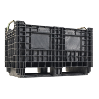 Heavy-Duty BulkTote&reg; Container, 30" L x 16" W x 19.2" H, Black Industrial Sales
