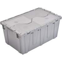 Bac emboîtable FP243C FliPak, 26,9" x 16,9" x 12,1", Gris Industrial Sales