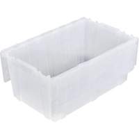 Bac emboîtable FP243C FliPak, 26,9" x 16,9" x 12,1", Transparent Industrial Sales