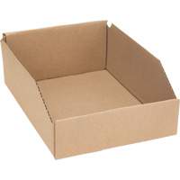 Deep Corrugated Parts Bins, 8-3/4" W x 11-1/4" D x 4-1/2" H, Beige Industrial Sales