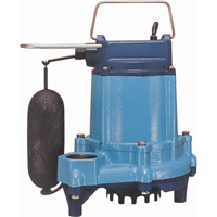 Sump/Effluent Pumps, 53 GPH, 115 V, 5 A, 1/3 HP Industrial Sales