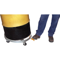 Chariots &agrave; inclinaison pour baril, Acier, Capacit&eacute;e 1200 lb, Diam&egrave;tre 23-1/2", Roue en Fonte Industrial Sales