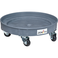 Leak Containment Drum Dolly, 24.25" dia. X 7.625" H, 1.5 US Gal. Spill Cap. Industrial Sales
