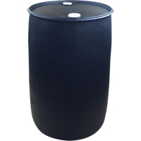 Polyethylene Drums, 55 US gal (45 imp. gal.), Closed Top, Black Industrial Sales