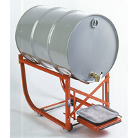 Drum Cradle with Drip Tray, 55 US gal. (45 Imperial Gal.) Capacity, 600 lbs./272 kg Load Limit Industrial Sales