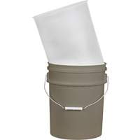 Plastic Pail Liner, 11-1/4" Dia. x 14" H, 5 US gal (4.16 imp. Gal.) Capacity Industrial Sales