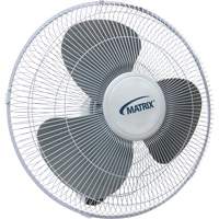 Wall Mount Oscillating Fan, Commercial, 3 Speed, 16" Diameter Industrial Sales