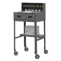 Shop Desk, 23" W x 20" D x 47-3/4" H, Grey Industrial Sales