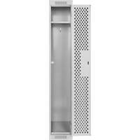 Casiers Clean Line, 12" x 12" x 72", Acier, Gris, Rivet (assembl&eacute;), Perfor&eacute; Industrial Sales