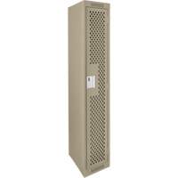 Casiers Clean Line, 12" x 12" x 72", Acier, Beige, Rivet (assembl&eacute;), Perfor&eacute; Industrial Sales