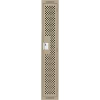Casiers Clean Line, 12" x 12" x 72", Acier, Beige, Rivet (assembl&eacute;), Perfor&eacute; Industrial Sales