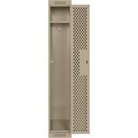 Casiers Clean Line, 12" x 12" x 72", Acier, Beige, Rivet (assembl&eacute;), Perfor&eacute; Industrial Sales