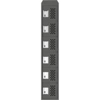 Petits casiers &eacute;conomiques assembl&eacute;s et perfor&eacute;s Clean Line, 6 niveaux, 18" x 72" x 12", Acier Industrial Sales
