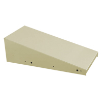 Clean Line Economy Lockers Slope Top, 4 Bank, 18" D x 48" W x 6" H, Beige, Steel Industrial Sales