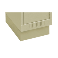 Clean Line Economy Lockers Recessed Base, 1 Banks, 4" H x 12" W x 18" D, Beige, Steel Industrial Sales