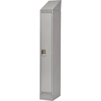 Lockers, 12" x 18" x 86", Steel, Grey, Knocked Down Industrial Sales